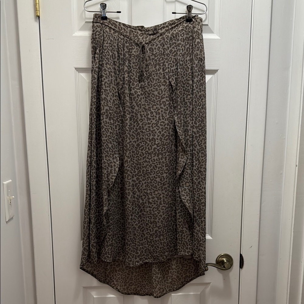 Leopard Print Maxi Skirt